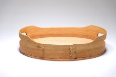 画像1: 北欧ビンテージ雑貨/白樺トレイ/スウェーデン/W27cm (1)
