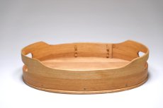 画像2: 北欧ビンテージ雑貨/白樺トレイ/スウェーデン/W27cm (2)
