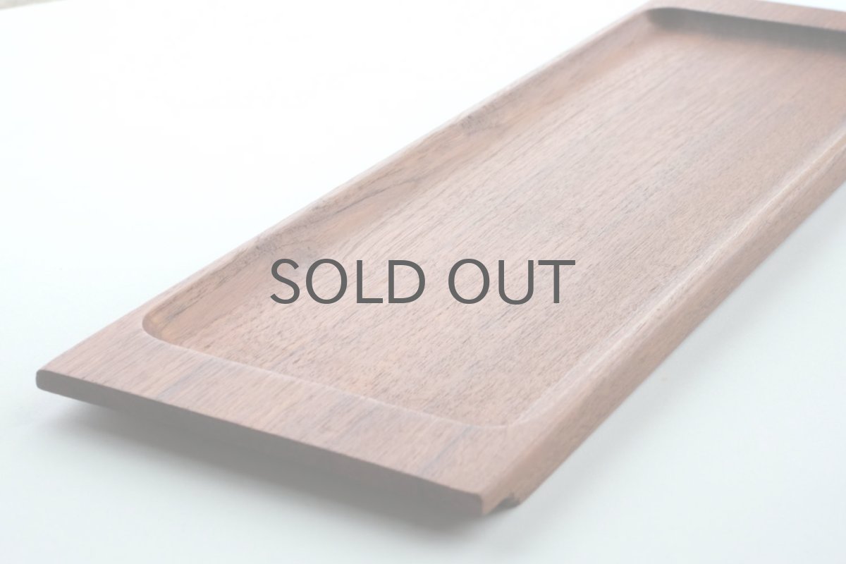 画像2: 北欧雑貨/チークトレイ/スウェーデン/スクエアーハンドル/45cm (2)