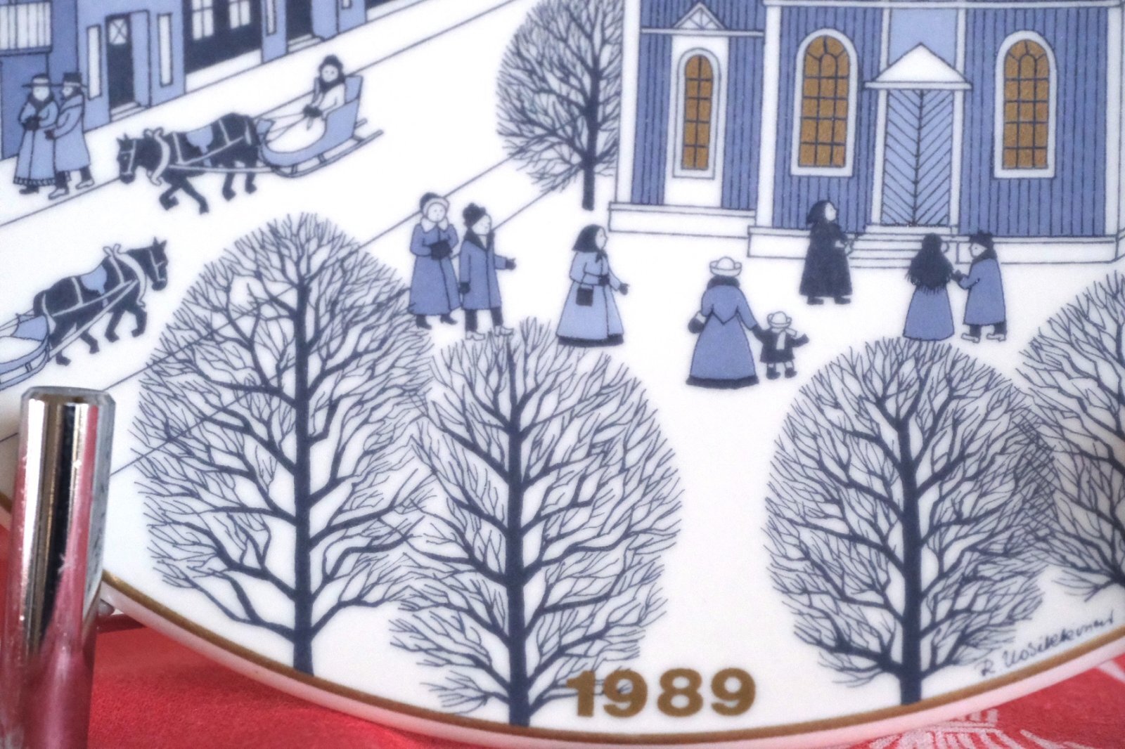 アラビア 冬赤い家 プレート 2025冬限定】ARABIA / アラビア