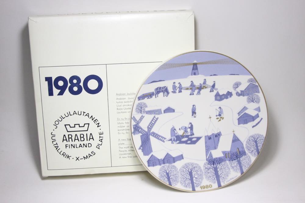 Arabia X’mas イヤープレート 1980