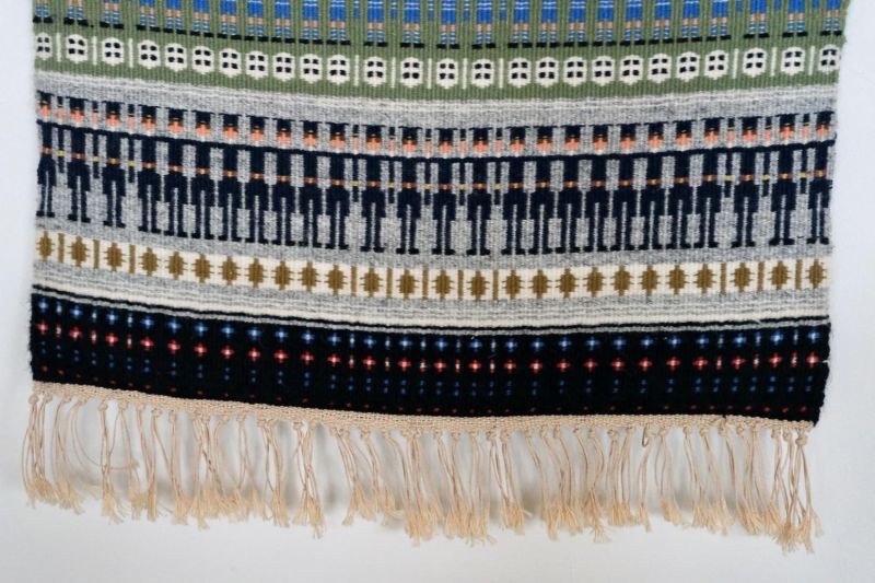 ビンテージ北欧/Gubbatacke織/スウェーデン製/ハンドメイド