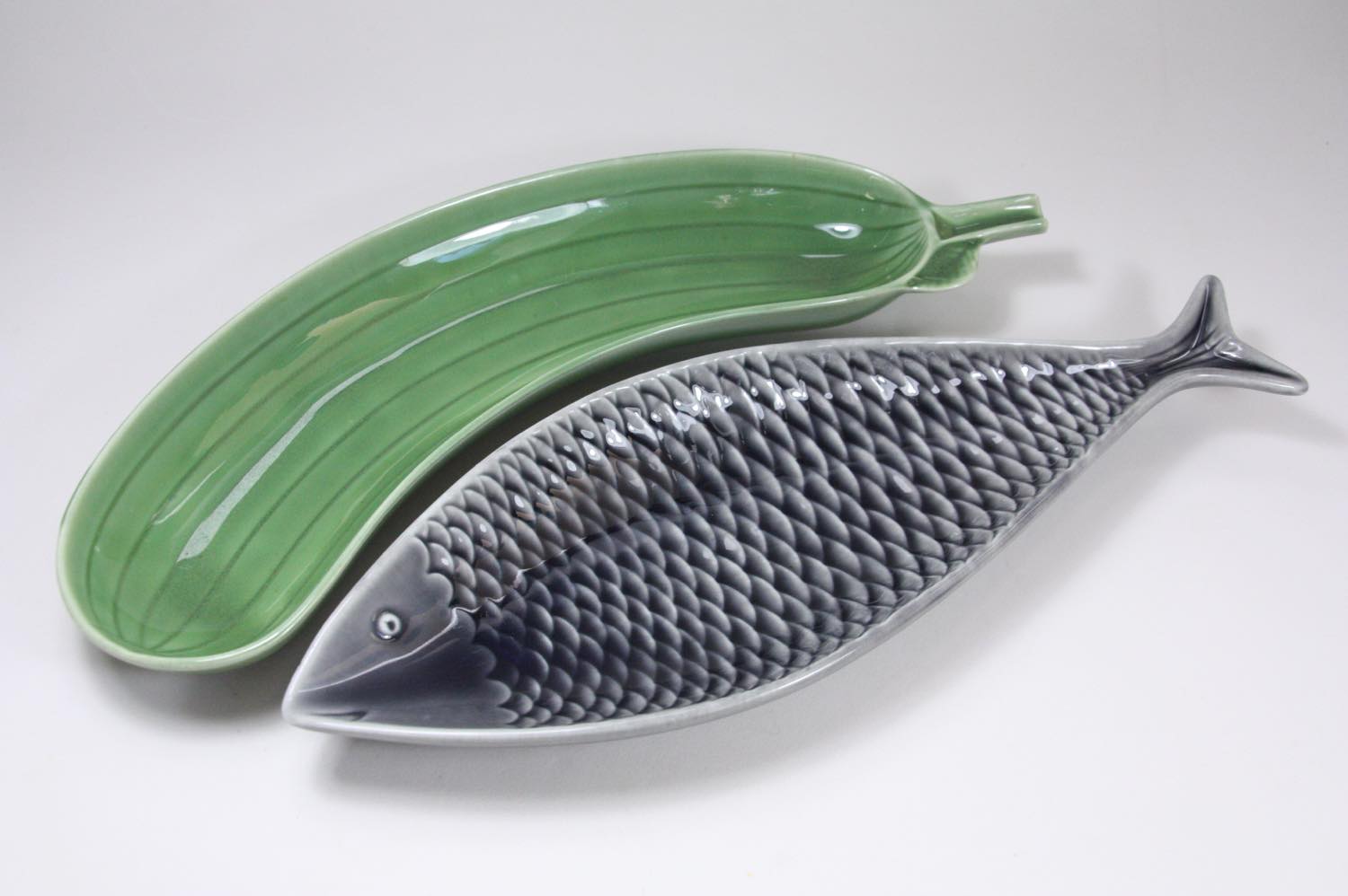 Gustavsberg Fish plate gray small