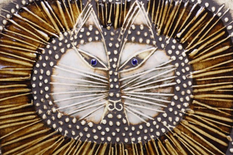 Lisa Larson/リサ・ラーソン/アンティーク/UNIK CAT/丸ネコ陶板