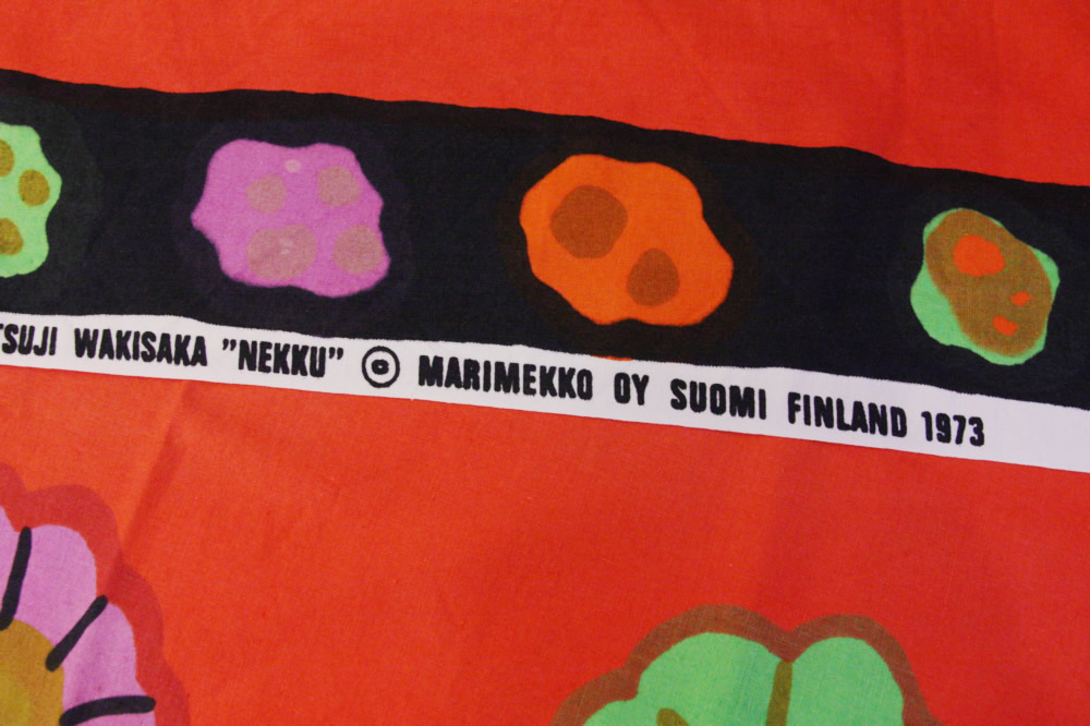 marimekko/マリメッコ ヴィンテージファブリック 1973年 NEKKU
