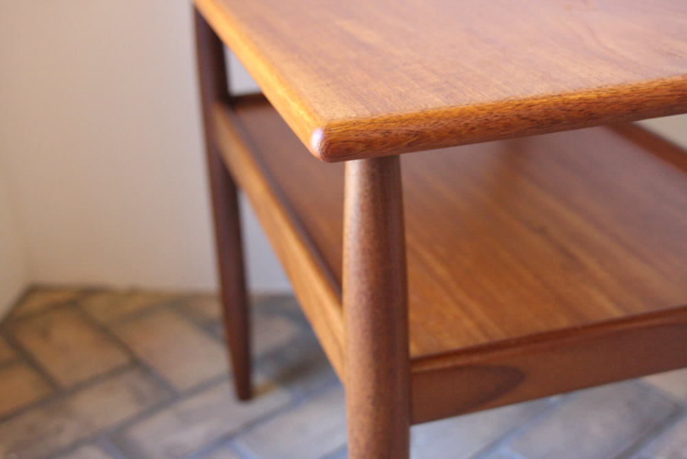 送料無料まとめ割 デンマーク製 チーク材 北欧家具 サイドテーブル アンティーク サービングトレイ サイドテーブル