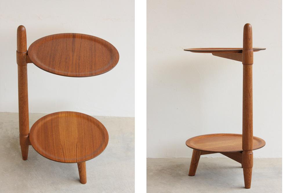 エスニクラフトの木製サイドテーブル-
